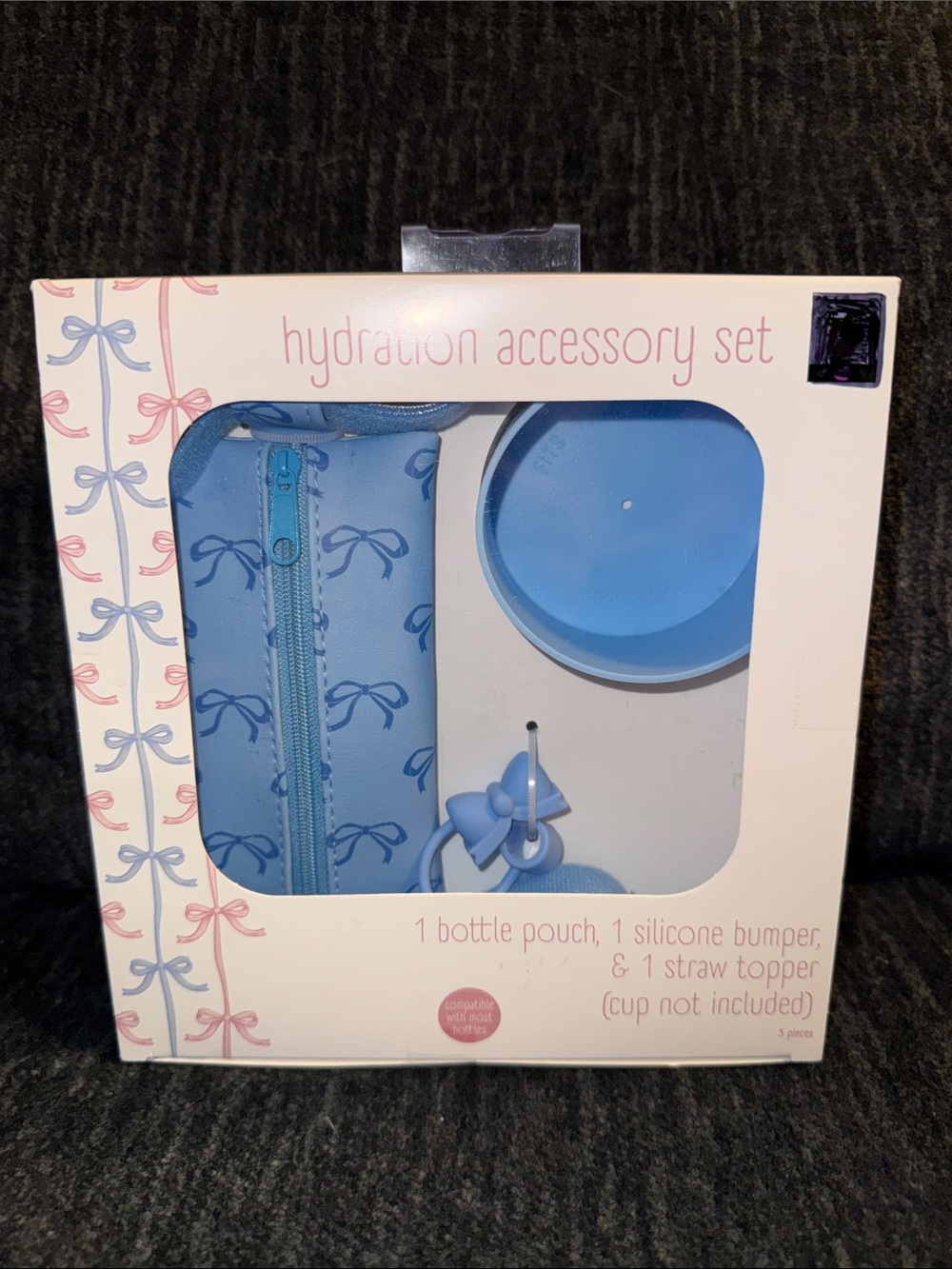 Hydration Accessory Set NEW Blue Bows , For your Stanley or Tumbler